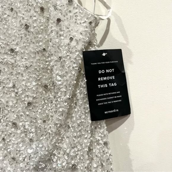 Retrofete White Mini Dress - Picture 7 of 11